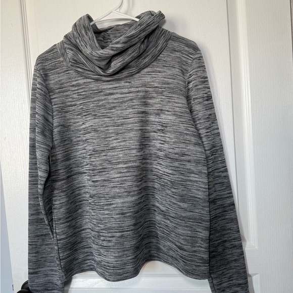 Columbia Gray Cowl Neck Sweater with Marled Texture - Picture 1 of 6